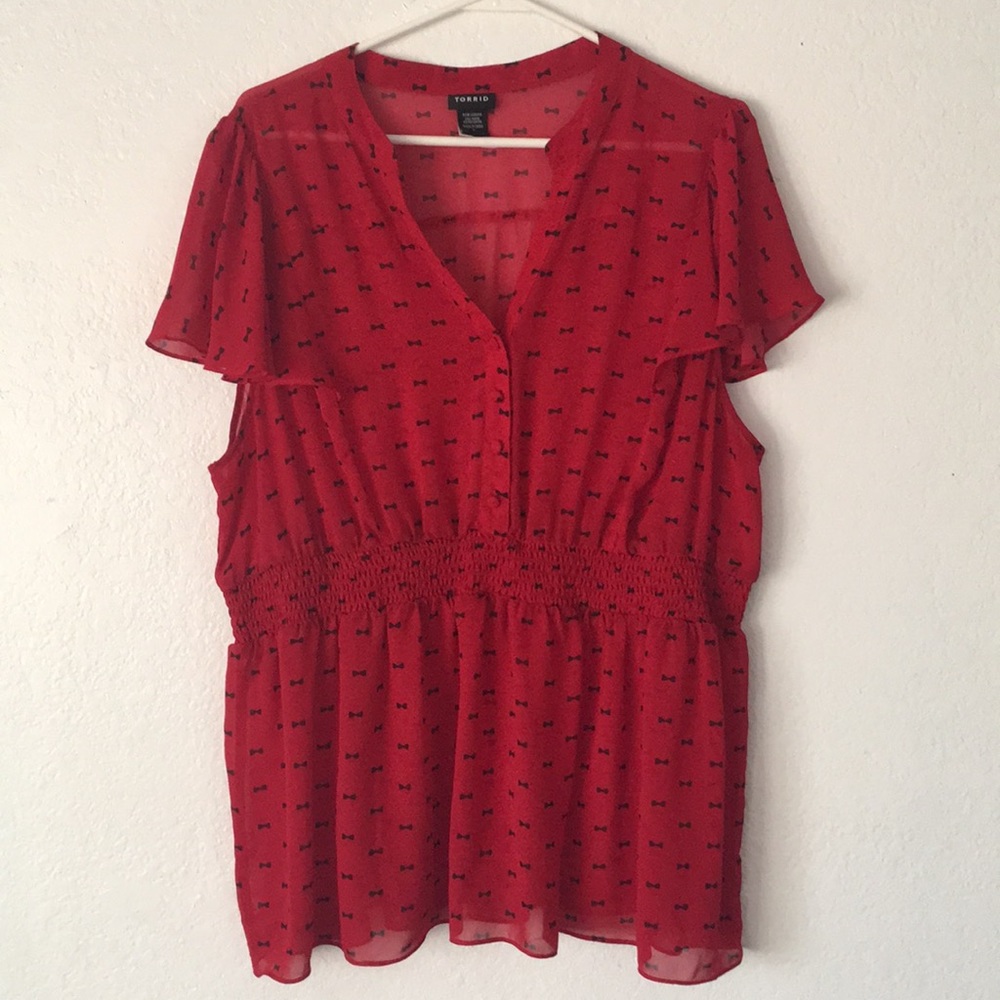 Torrid flutter sleeve top